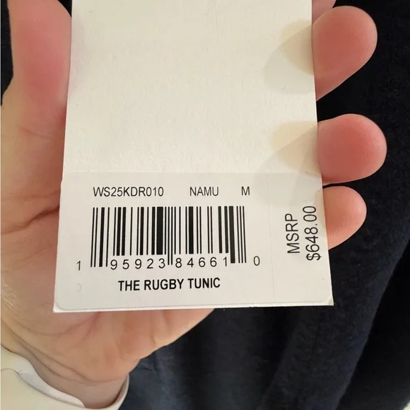 NWT FRAME Cashmere Rugby Tunic Dress - Picture 5 of 10